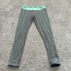 BCG medium gray and mint leggings.